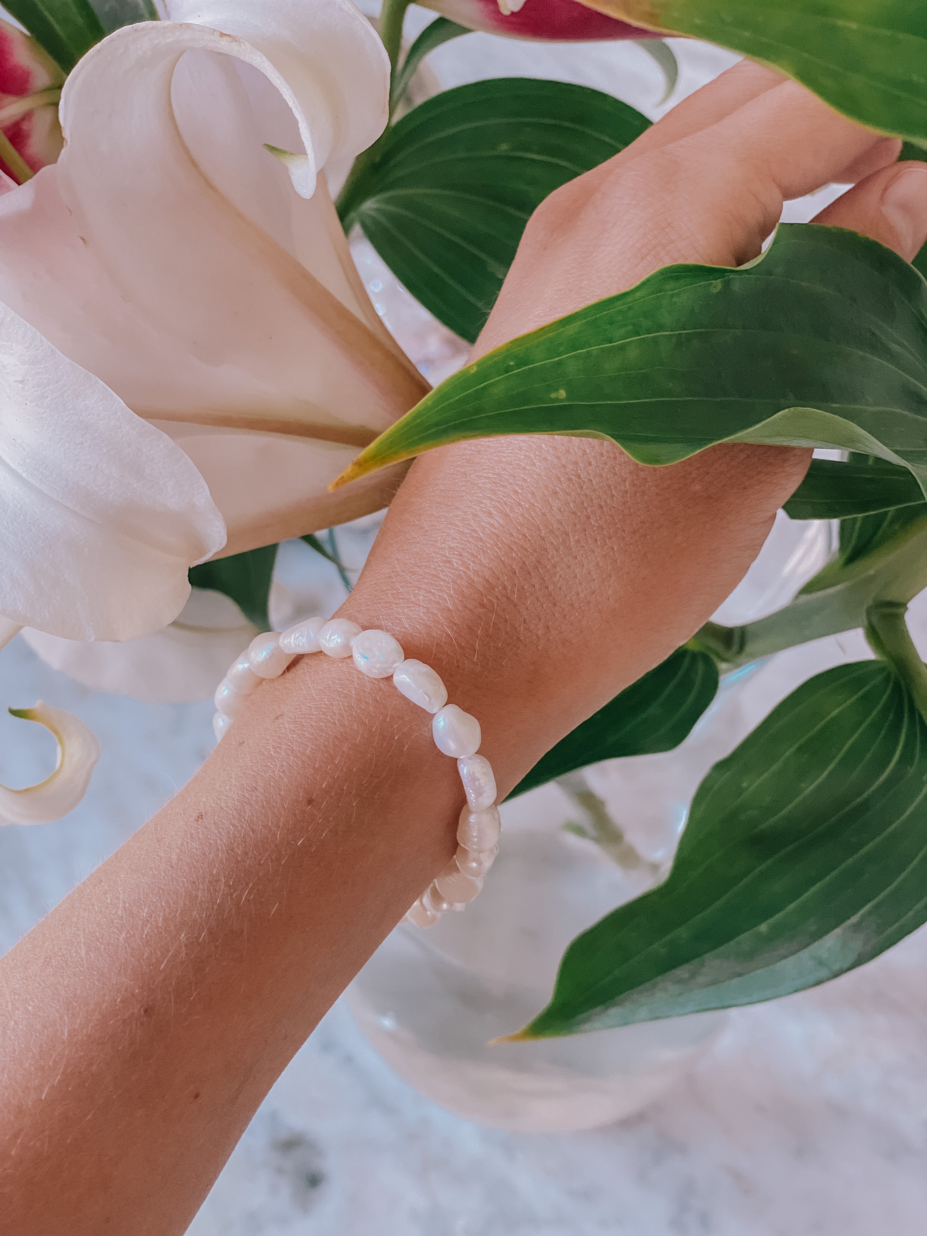 Dewdrop Pearl Bracelet