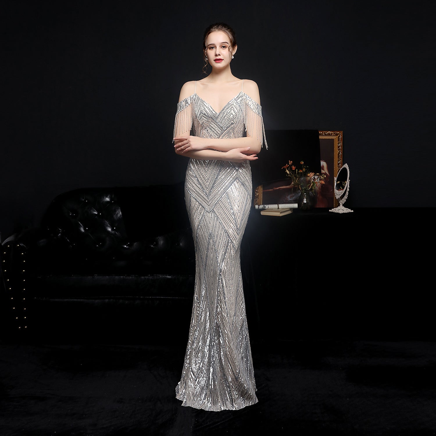 Bianca Sequin Mermaid Gown