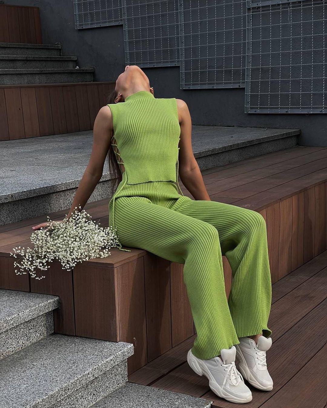 Polly Lace Up Suit