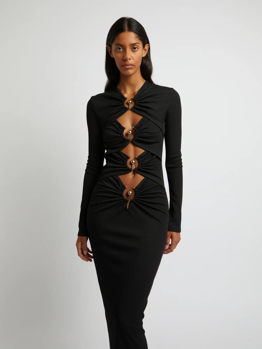 Open Hoop Bandage Dress