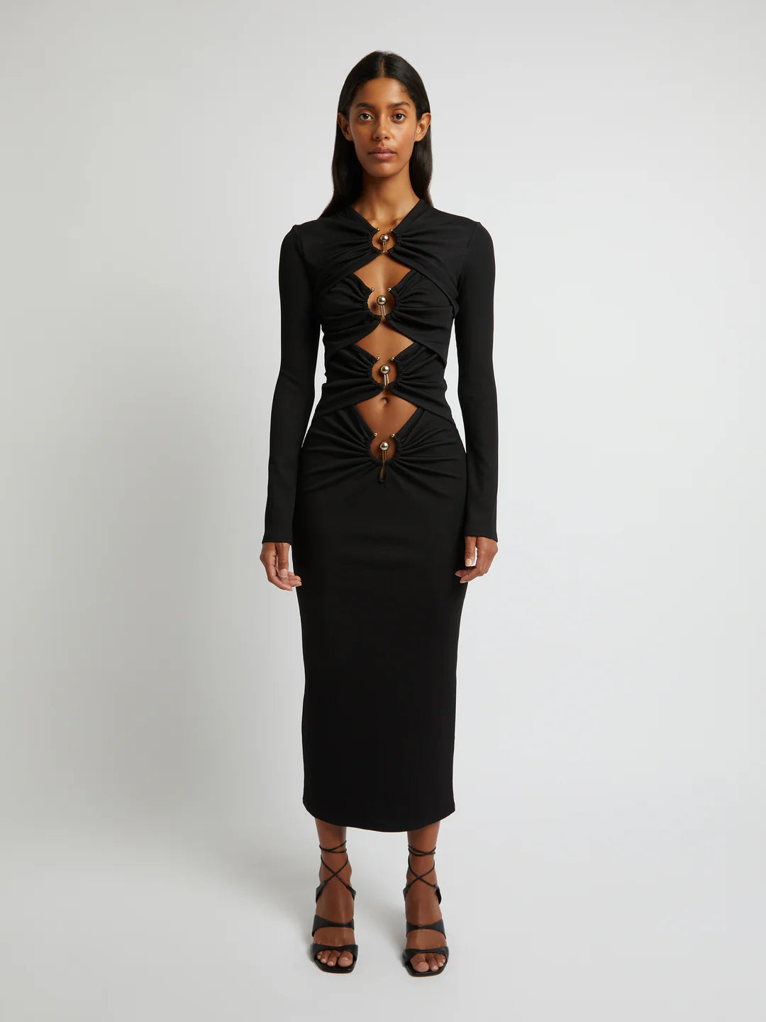 Open Hoop Bandage Dress