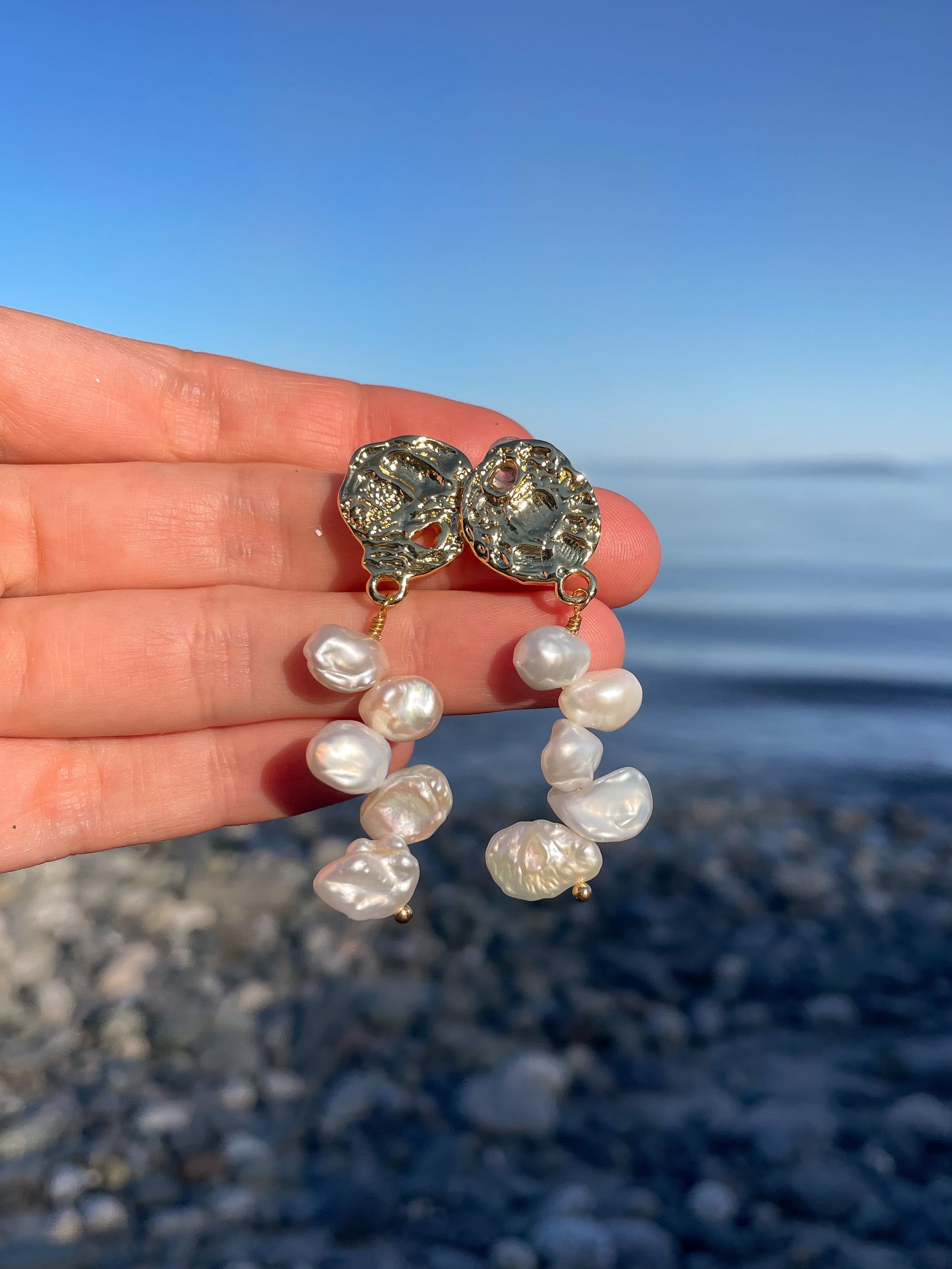 San Jose Baroque Pearl Earrings