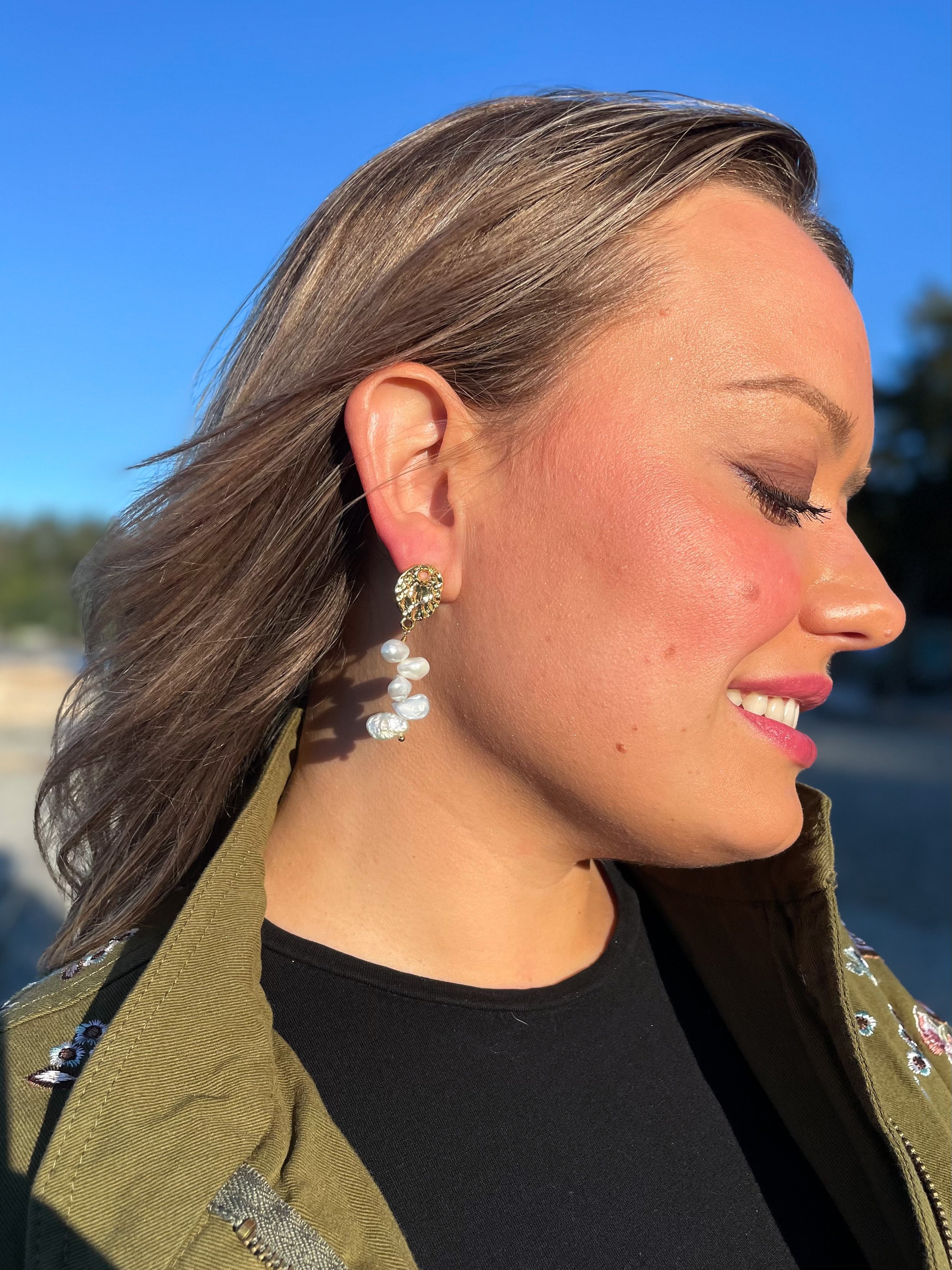 San Jose Baroque Pearl Earrings