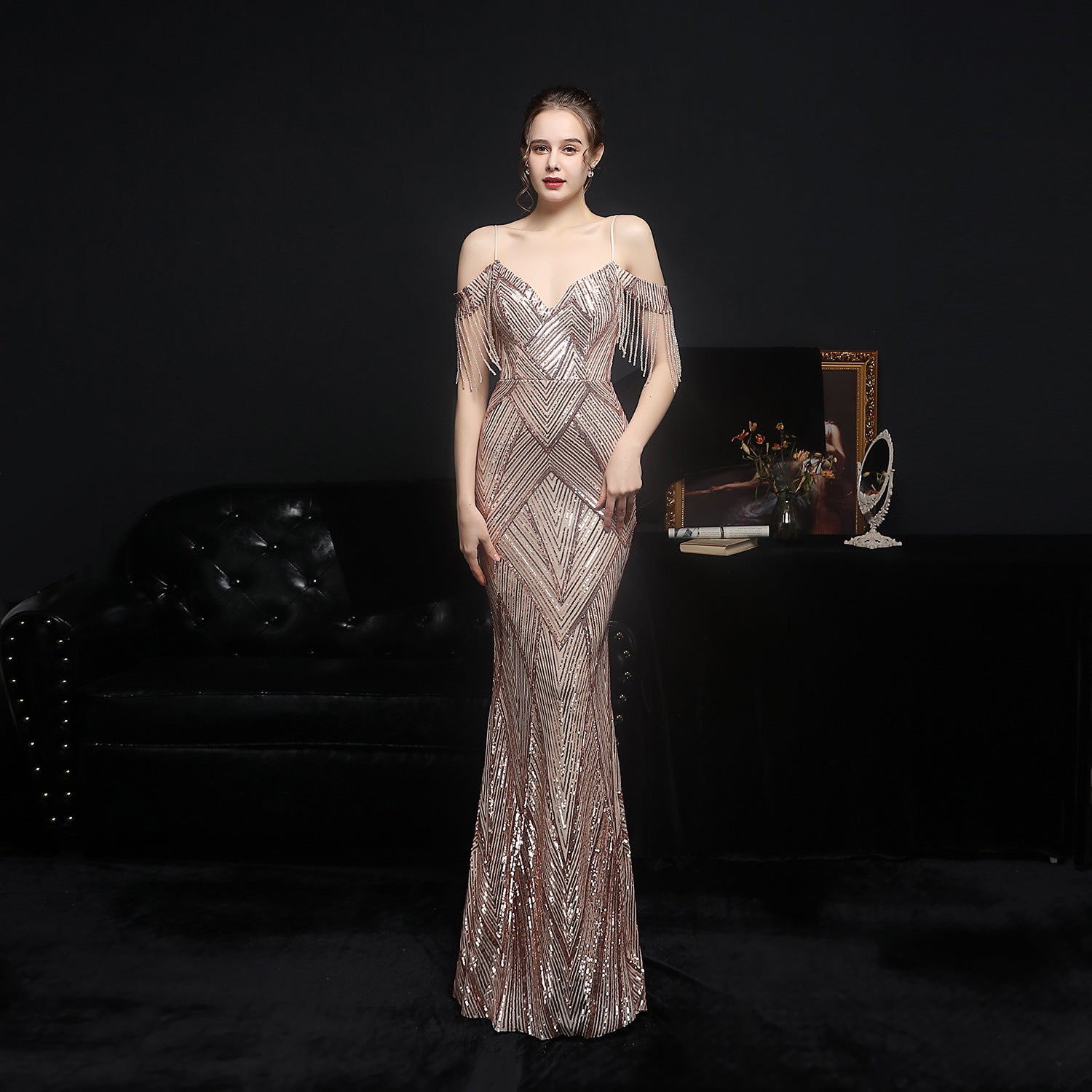 Bianca Sequin Mermaid Gown