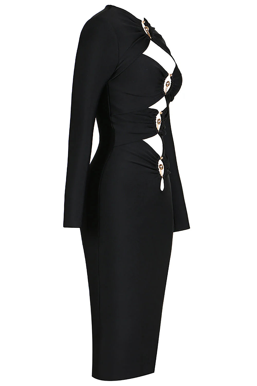 Open Hoop Bandage Dress