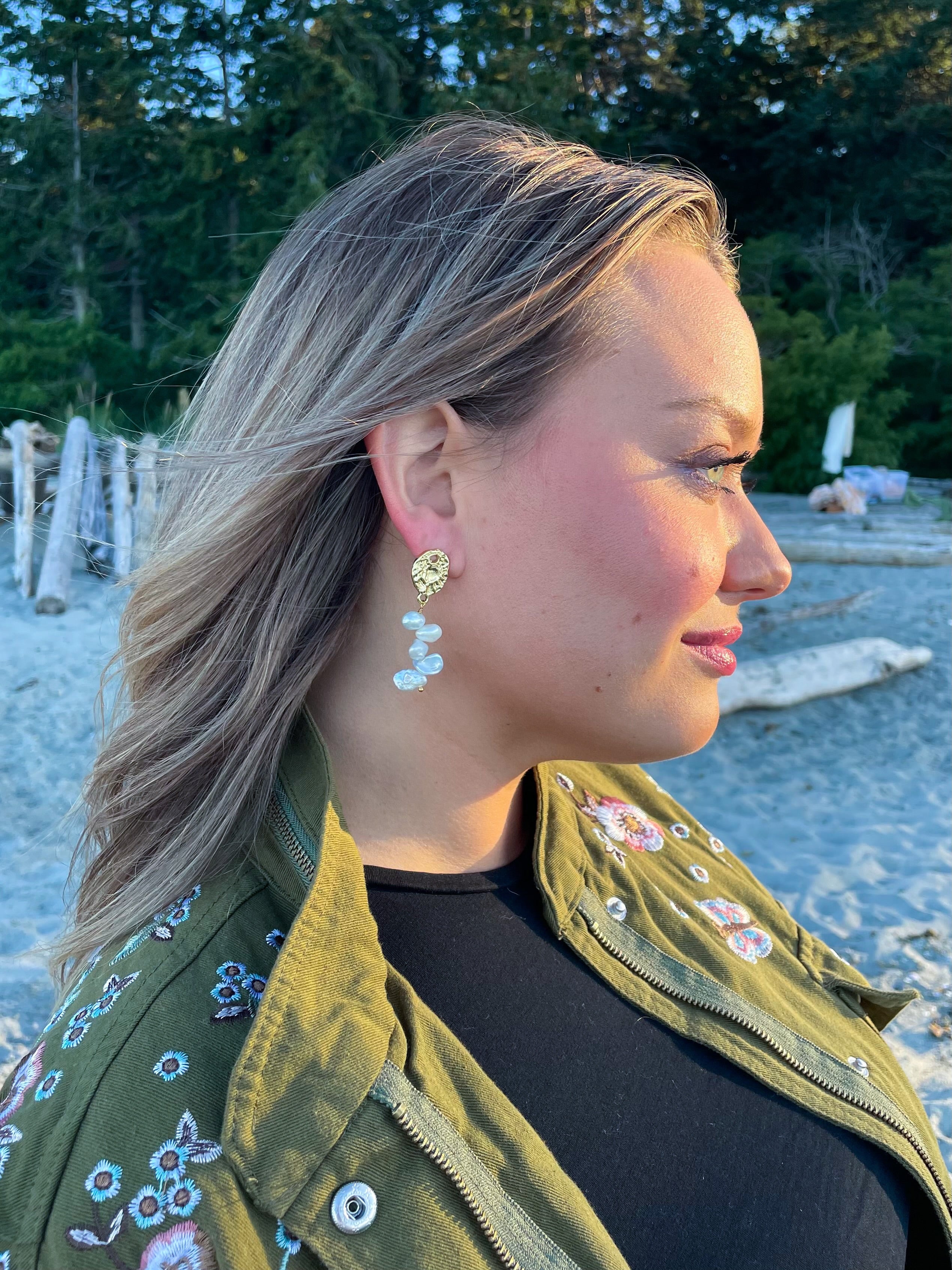 San Jose Baroque Pearl Earrings