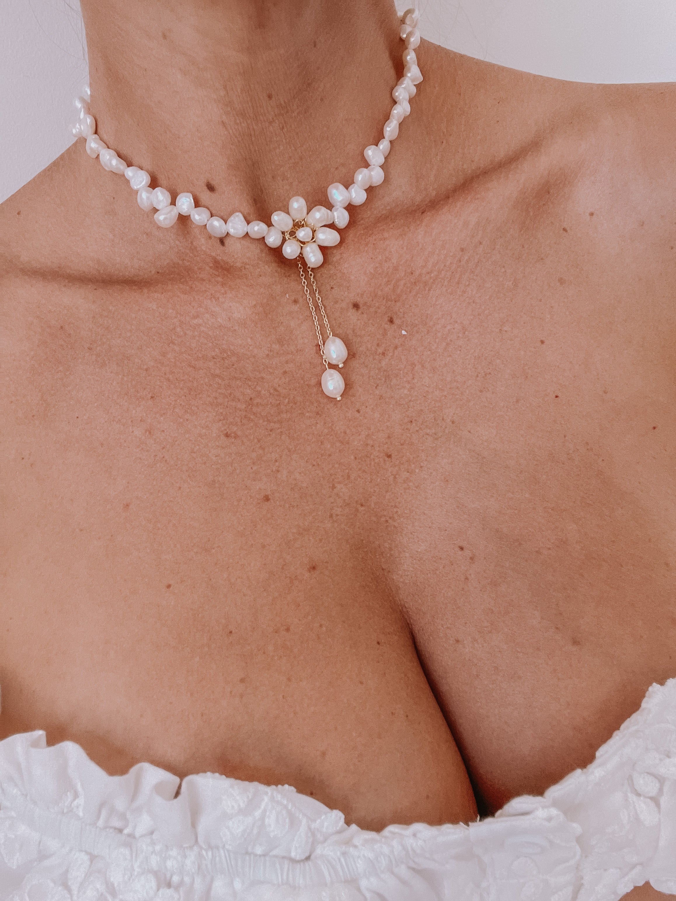 Magic Lotus Freshwater Pearl Choker