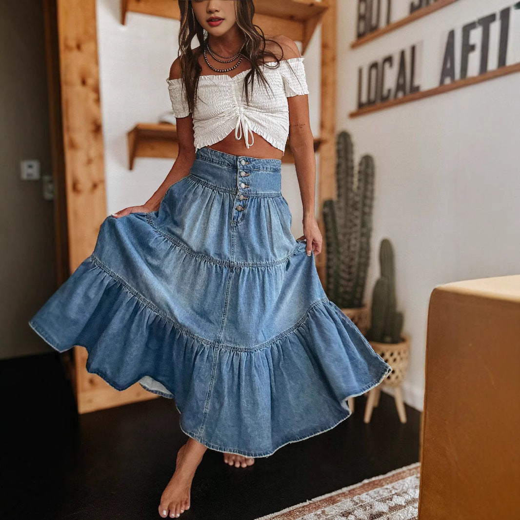 Boho Indigo Skirt