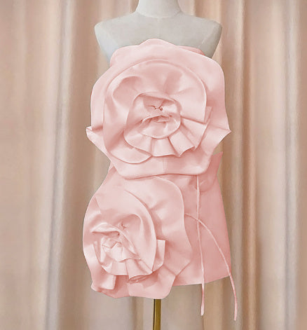 Queen of Hearts Satin Cocktail Dress