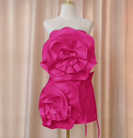Queen of Hearts Satin Cocktail Dress