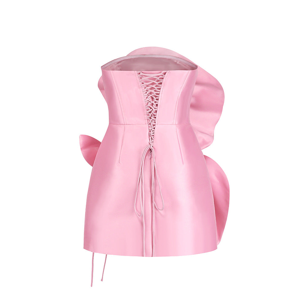 Queen of Hearts Satin Cocktail Dress