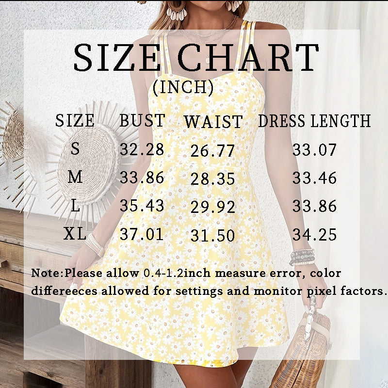 Floral Summer Poppy Sundress for Women