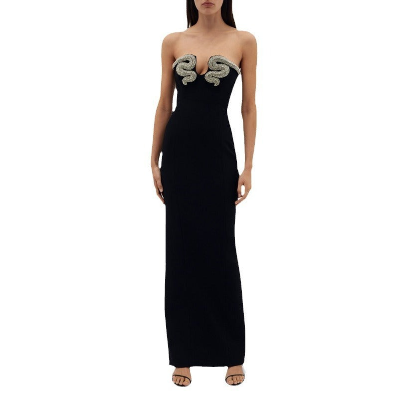 Frosted Bandage Maxi Gown
