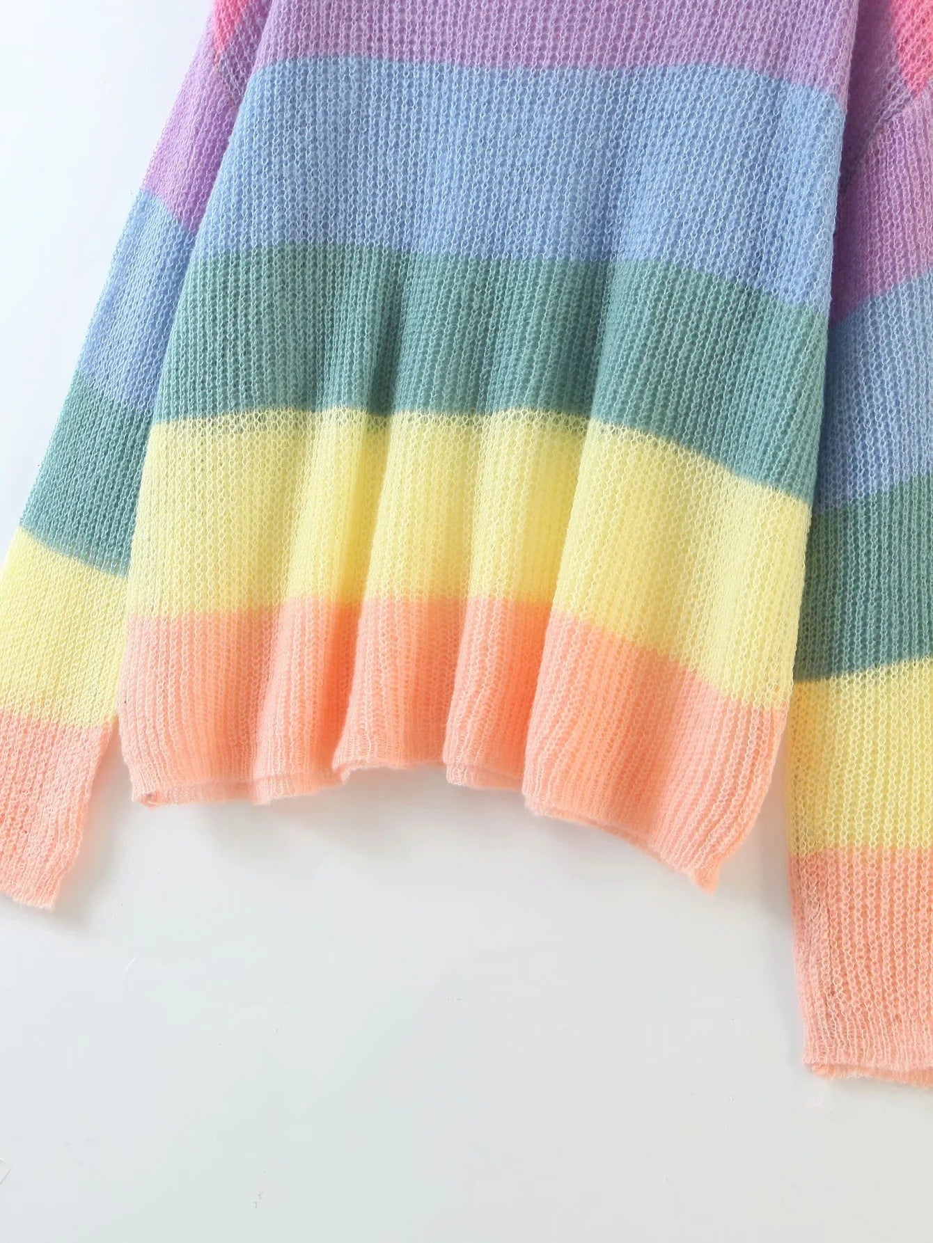 Lacey Striped Pullover