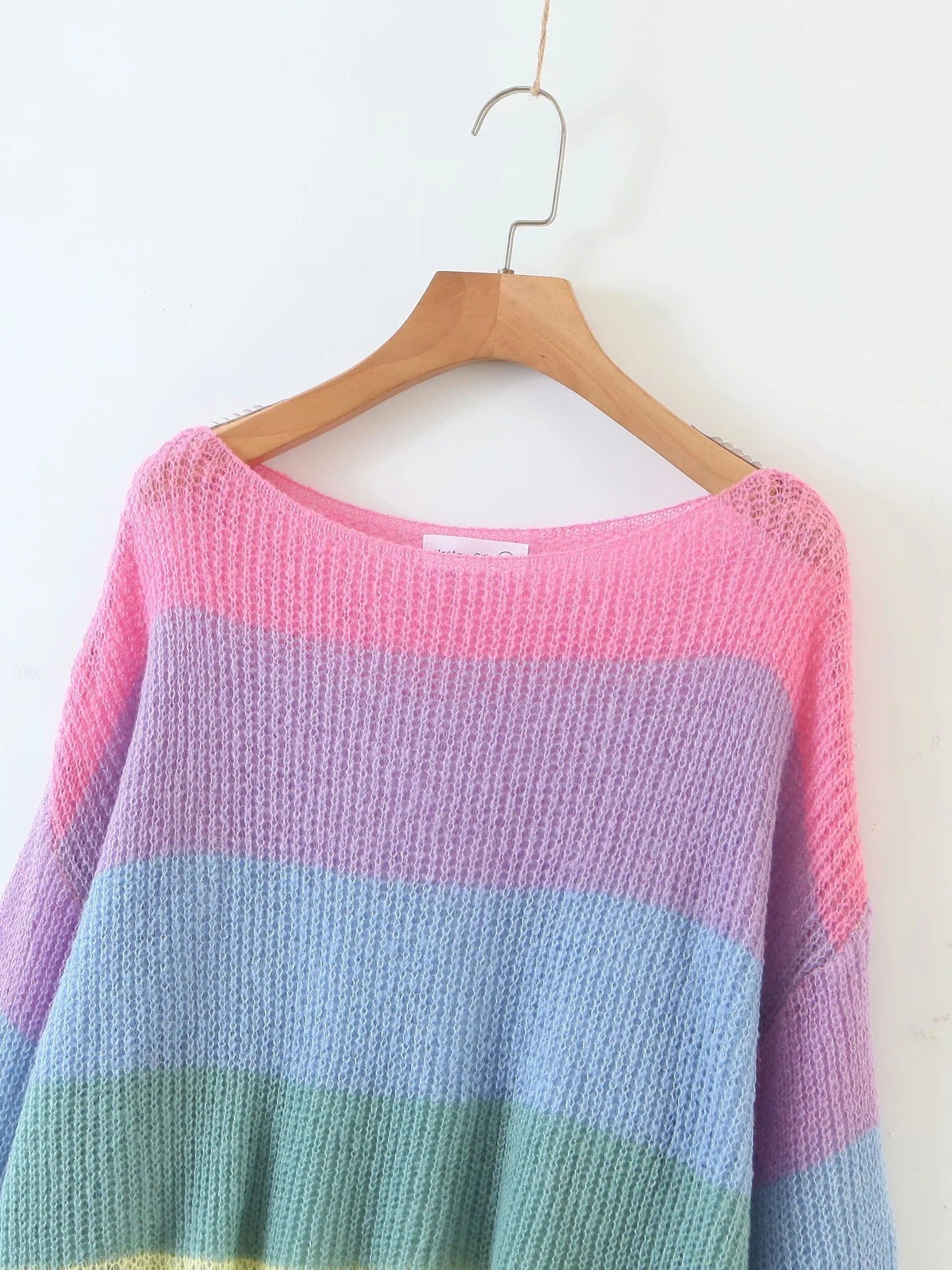 Lacey Striped Pullover