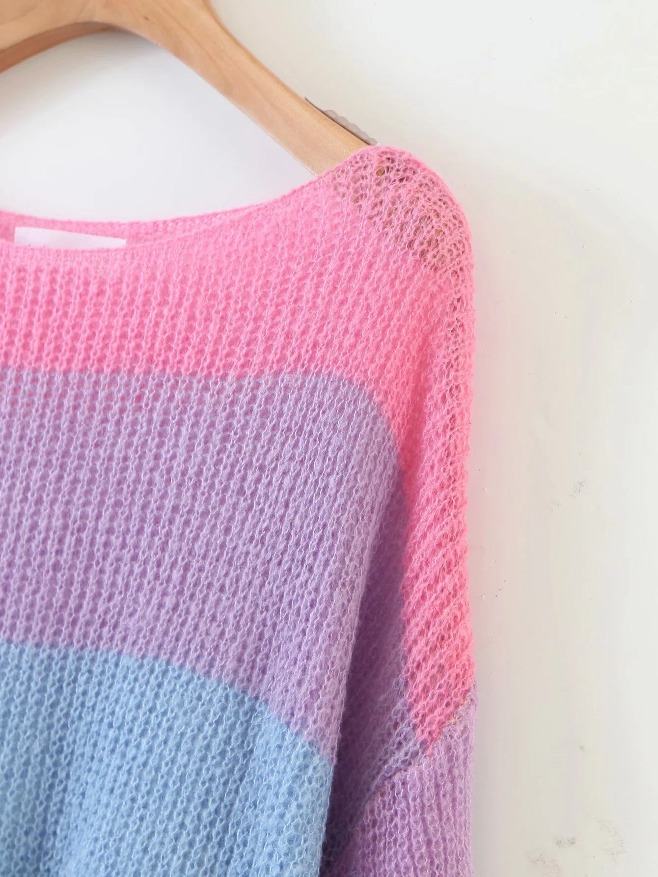 Lacey Striped Pullover