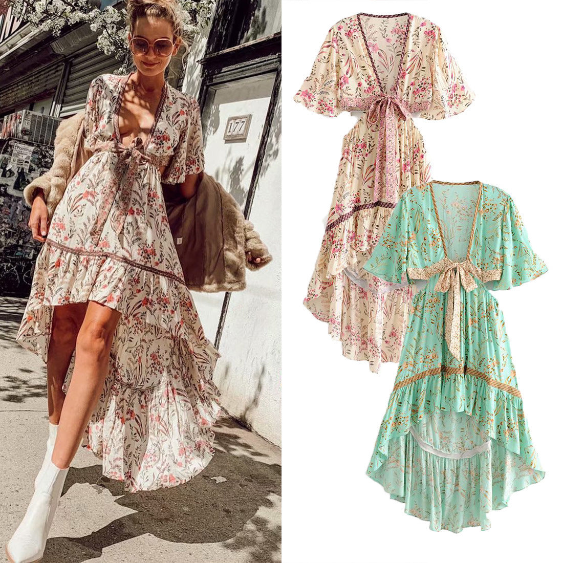Boho Princess Midi Dress