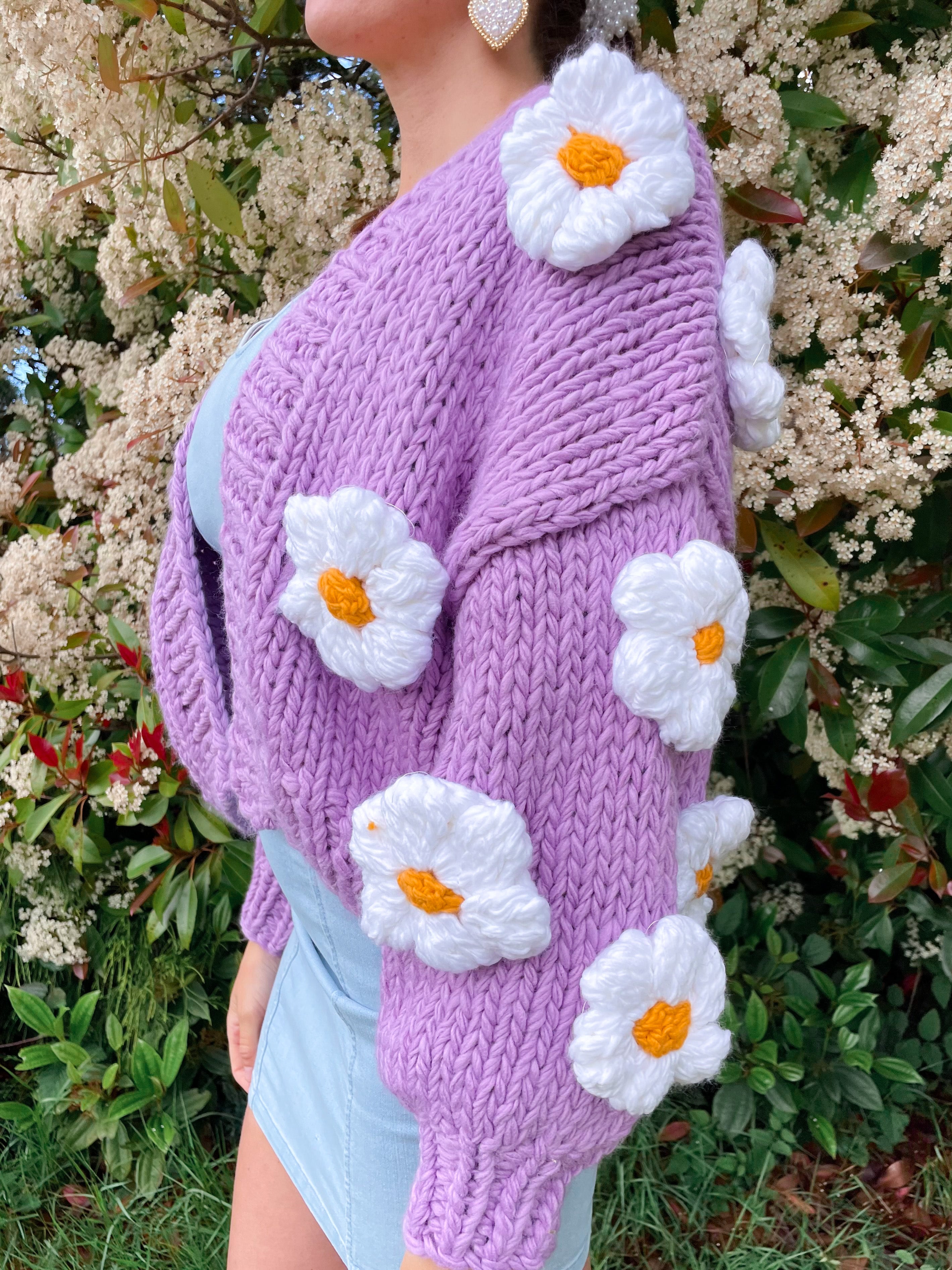 Daisy Chain Hand Knit Cardi