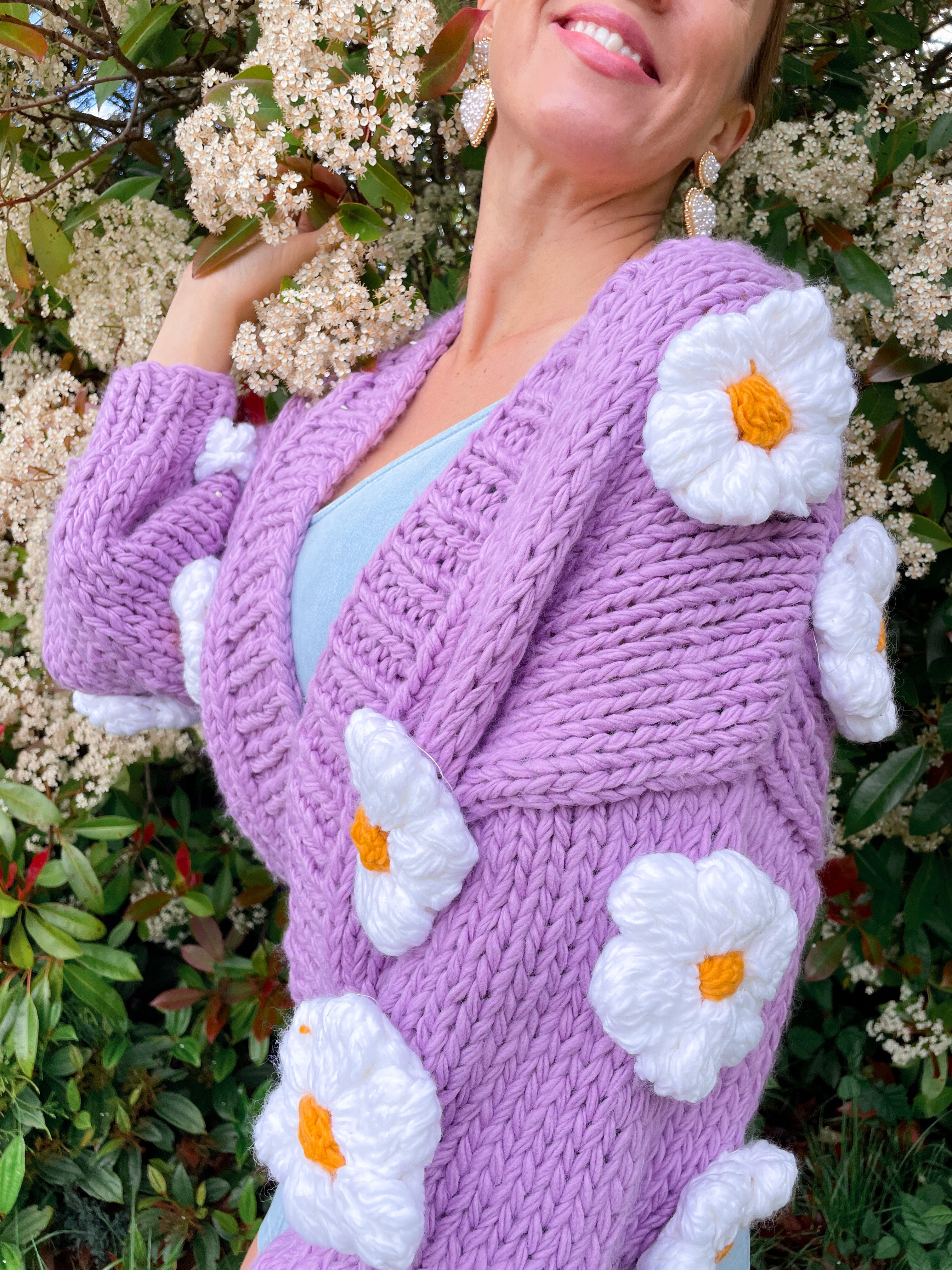 Daisy Chain Hand Knit Cardi