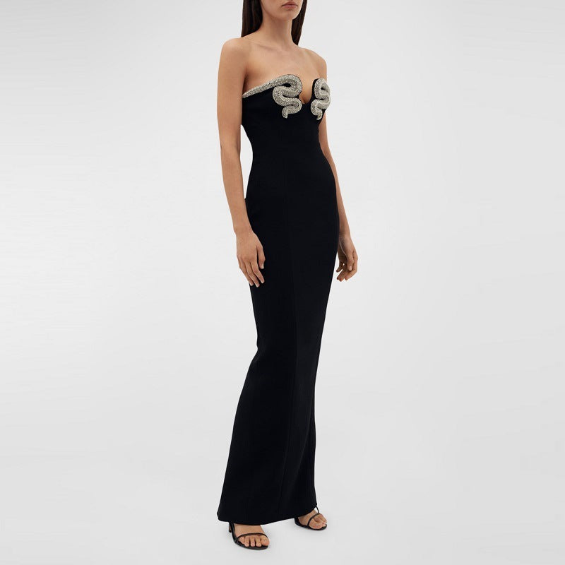 Frosted Bandage Maxi Gown