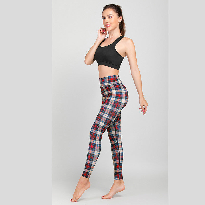 Print yoga running pants