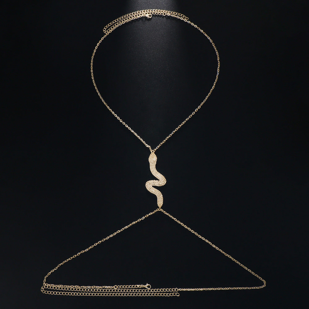Rhinestone Serpent Chain