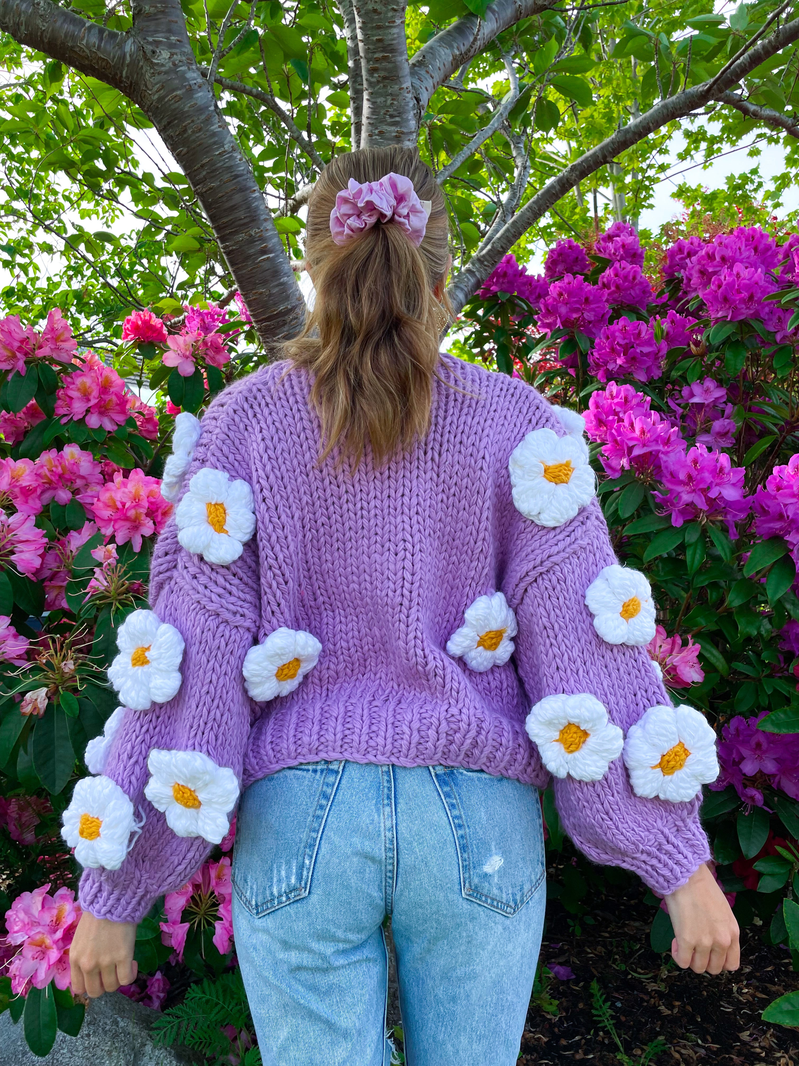 Daisy Chain Hand Knit Cardi