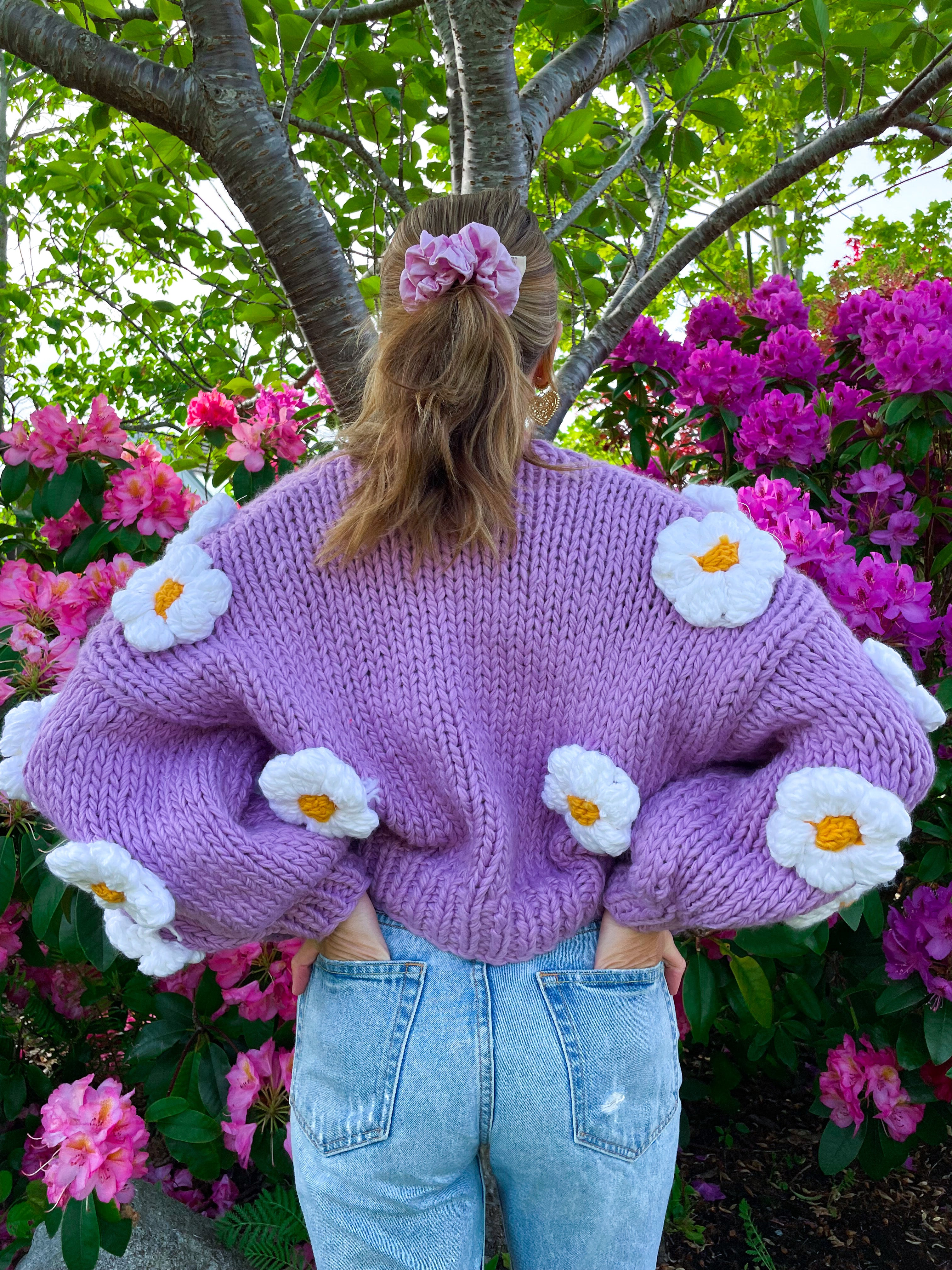 Daisy Chain Hand Knit Cardi