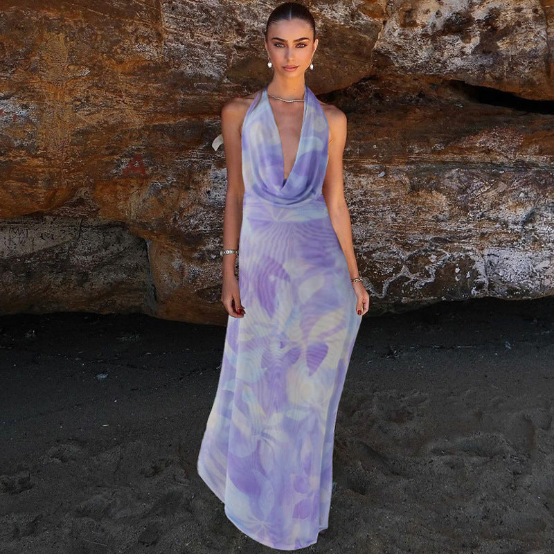 Backless Halter Summer Set
