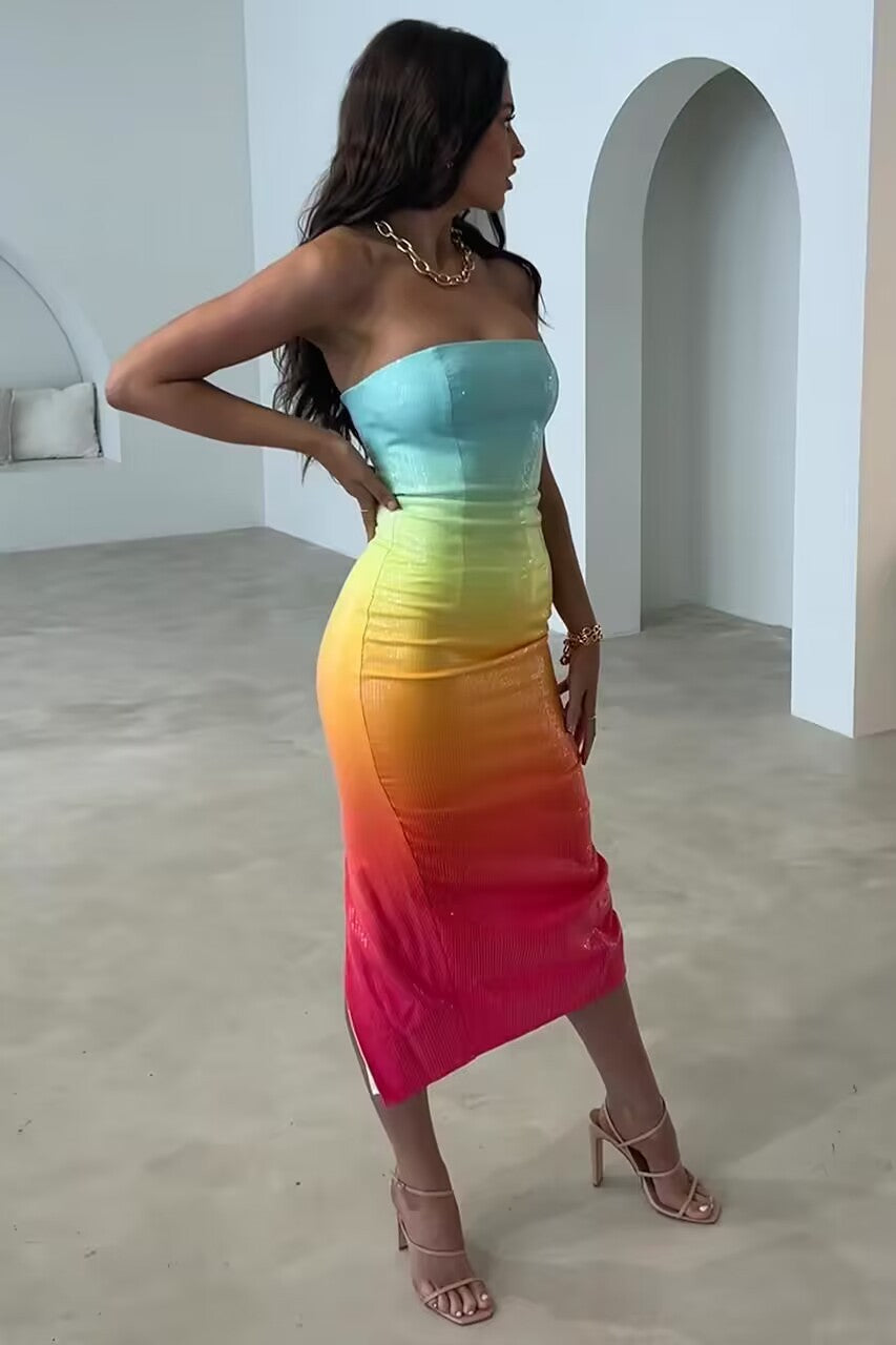Over The Rainbow Sequin Dress