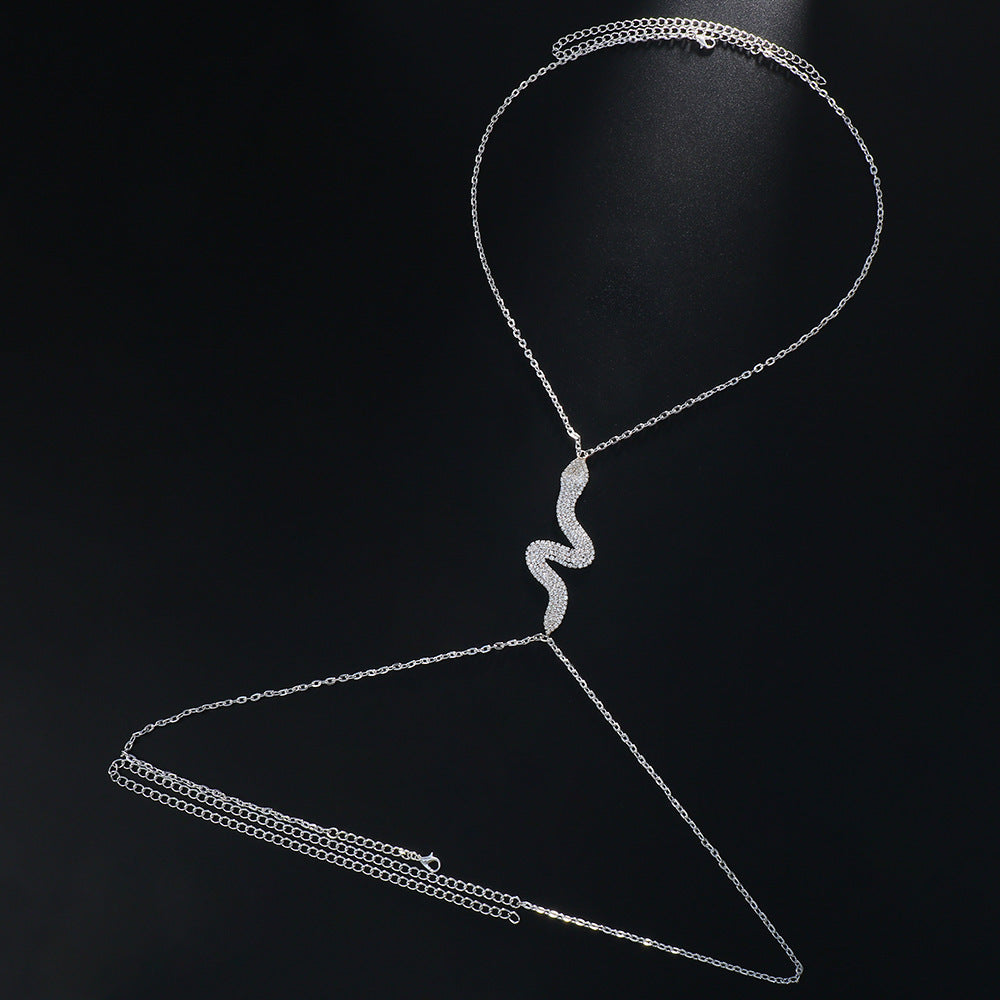 Rhinestone Serpent Chain