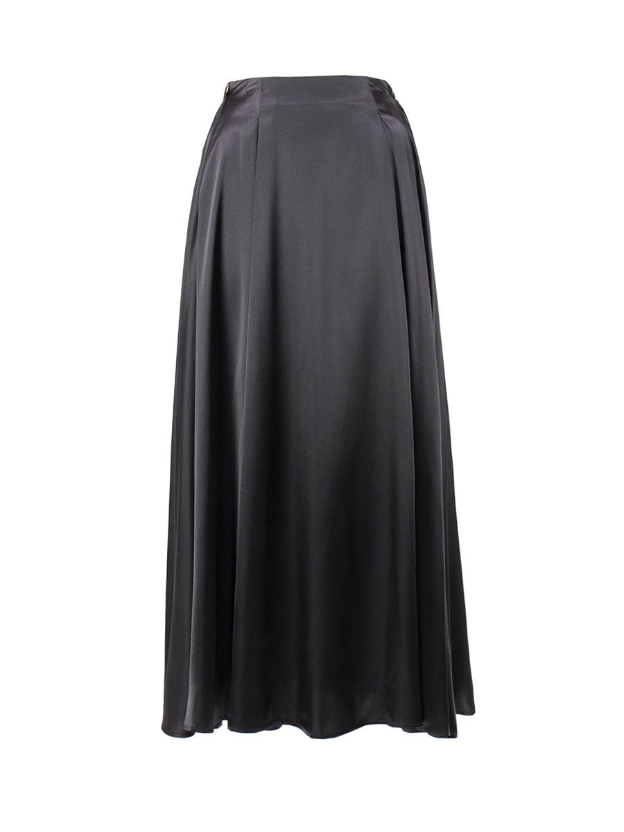 Old Money Silk Skirt