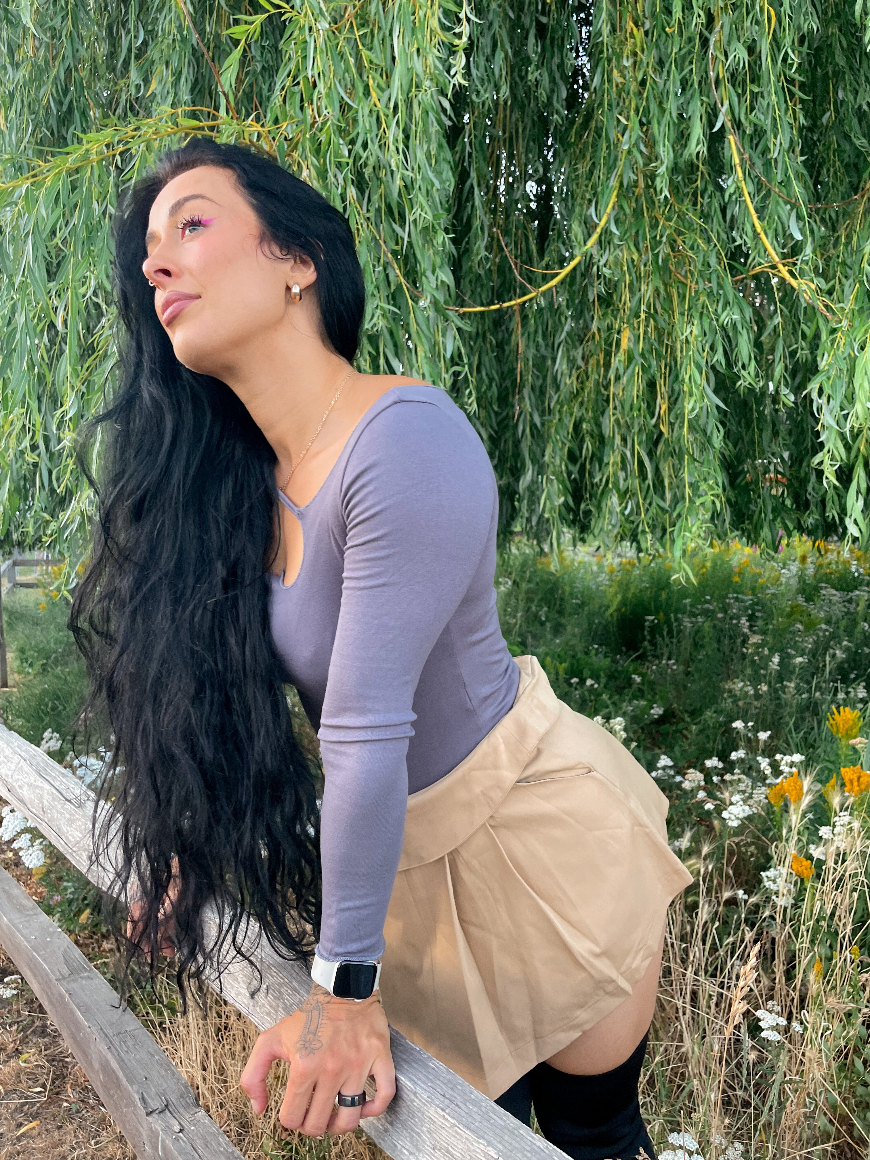 Serena V Pleated Skirt