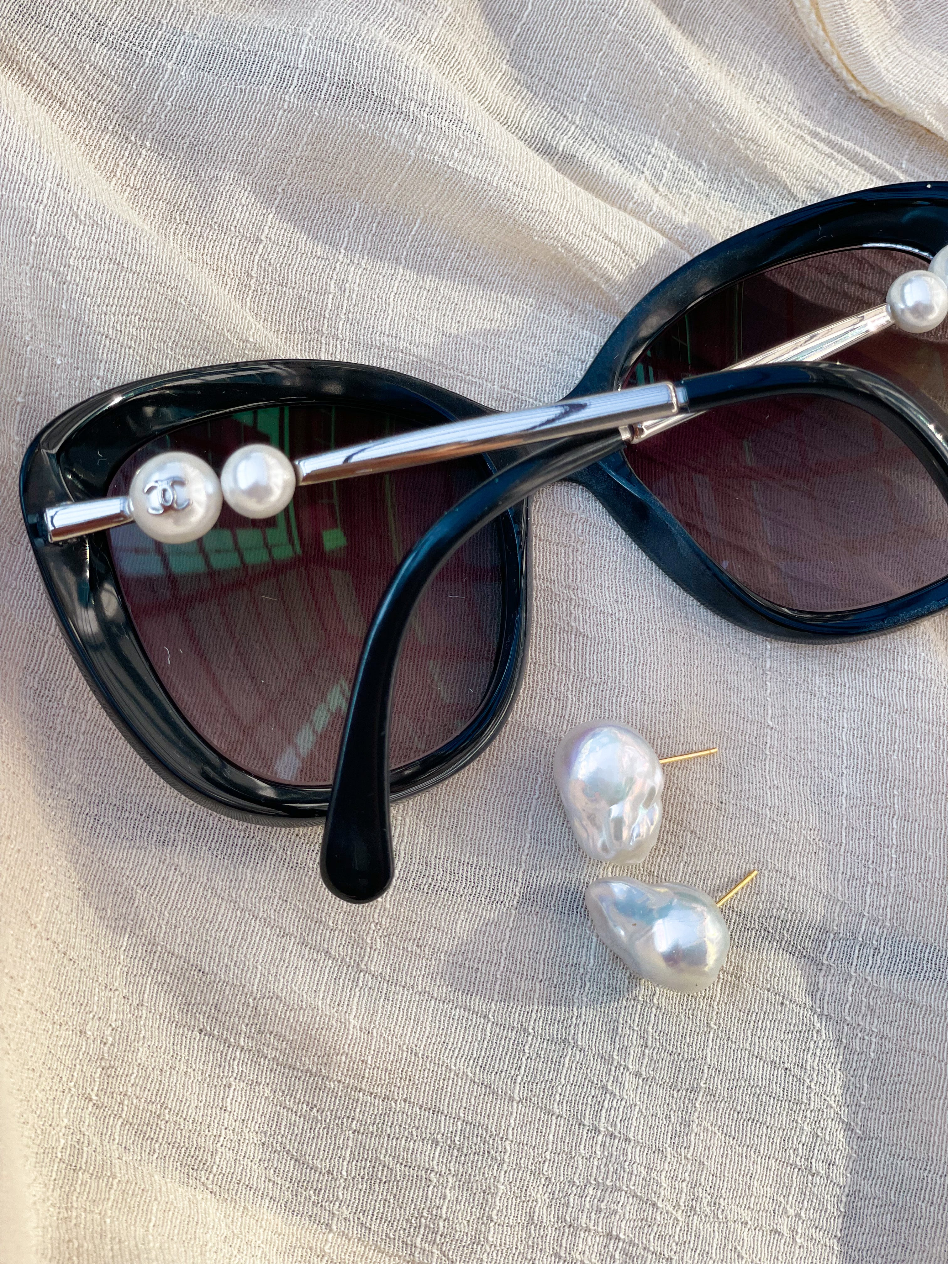 Ornamental Baroque Pearl Studs