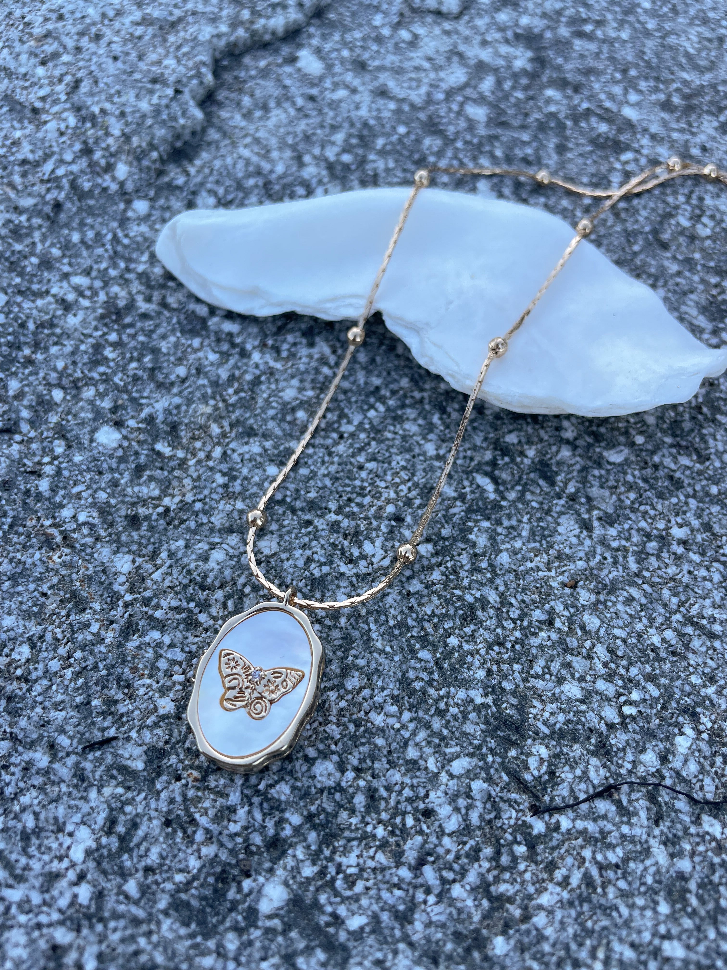 Moon Shell Locket