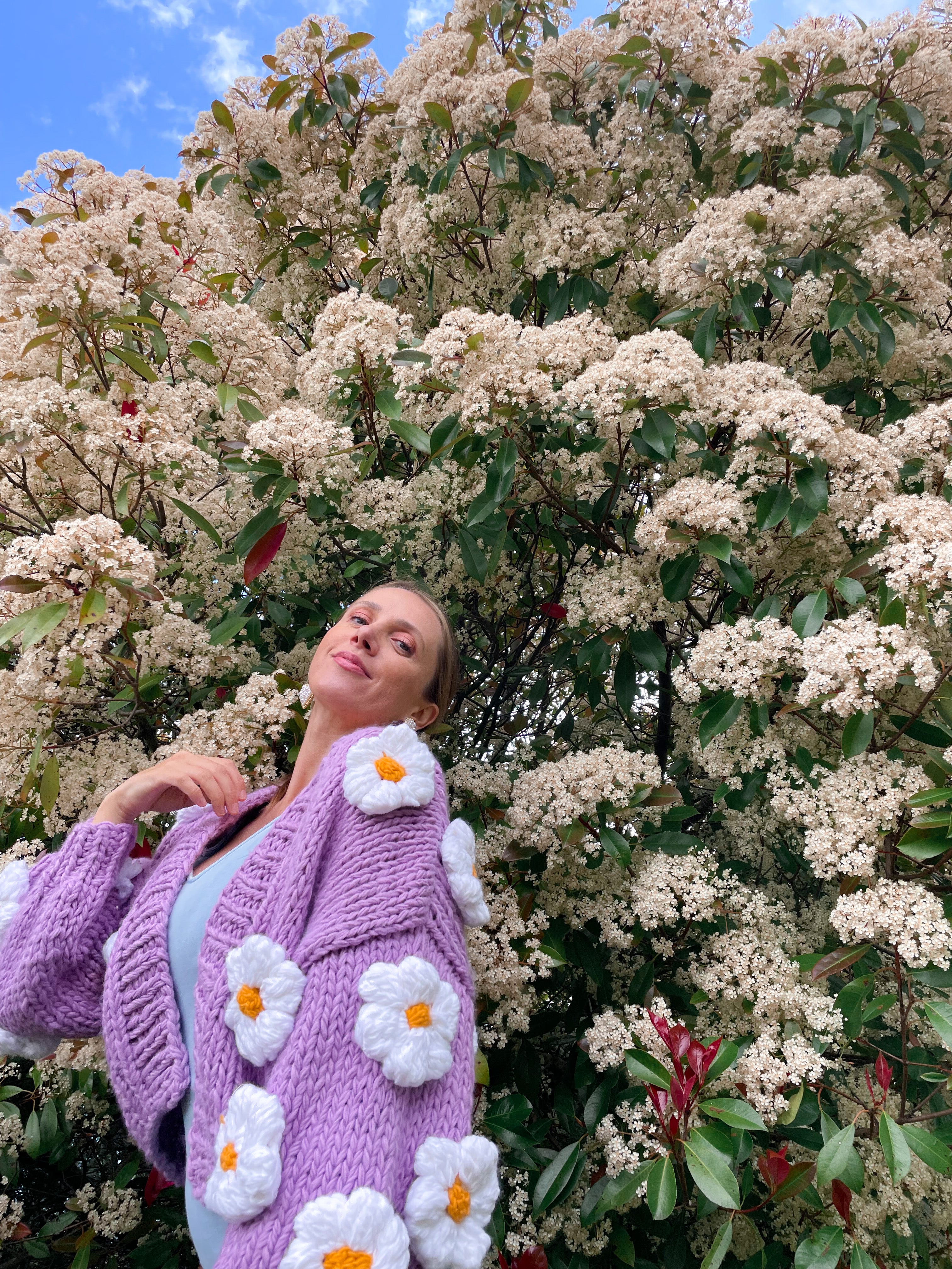 Daisy Chain Hand Knit Cardi