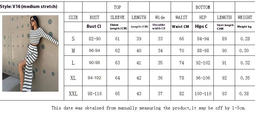 Stella Striped Skirt Set