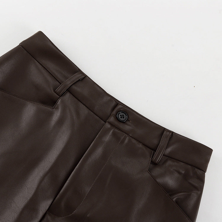 Down Under Vegan Leather Maxi Skirt