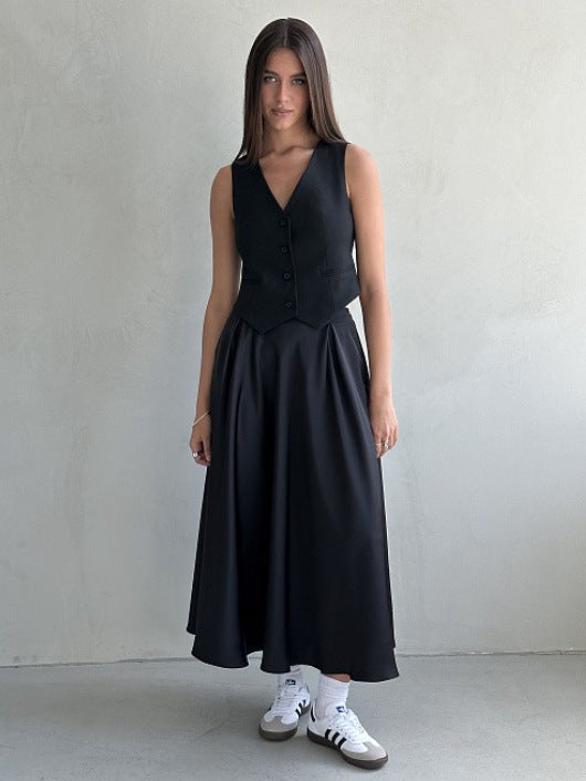 Old Money Silk Skirt