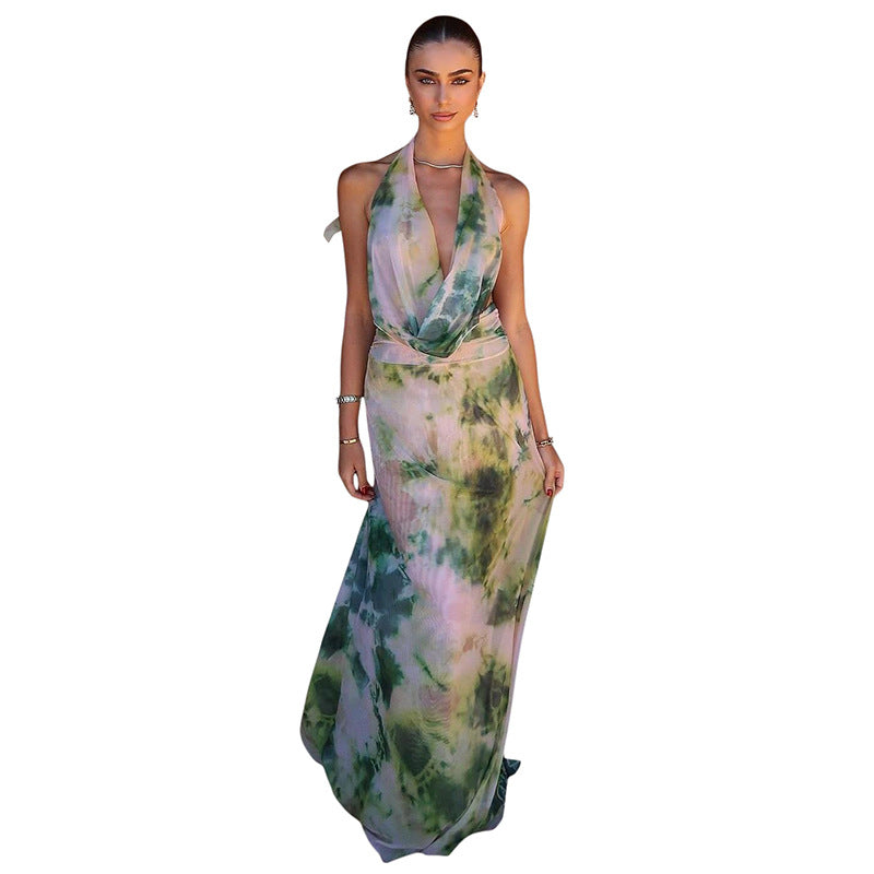 Backless Halter Summer Set
